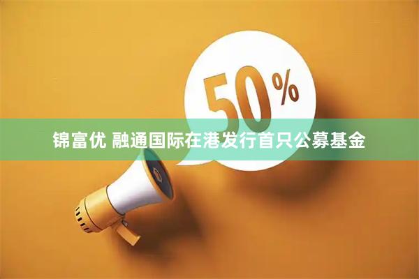 锦富优 融通国际在港发行首只公募基金