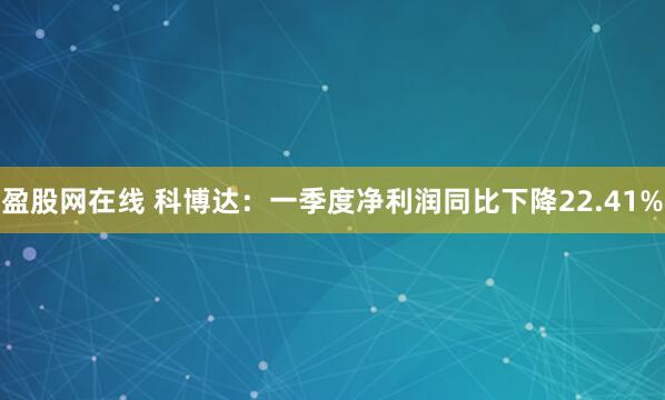 盈股网在线 科博达：一季度净利润同比下降22.41%